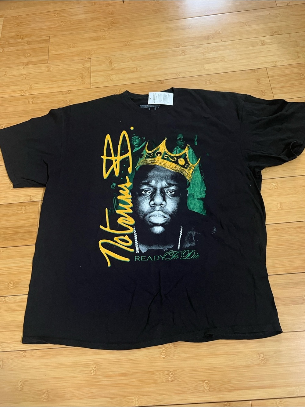 NWT Notorious BIG Ready To Die T Shirt 1X Brooklyn Mint Biggie Crown Black